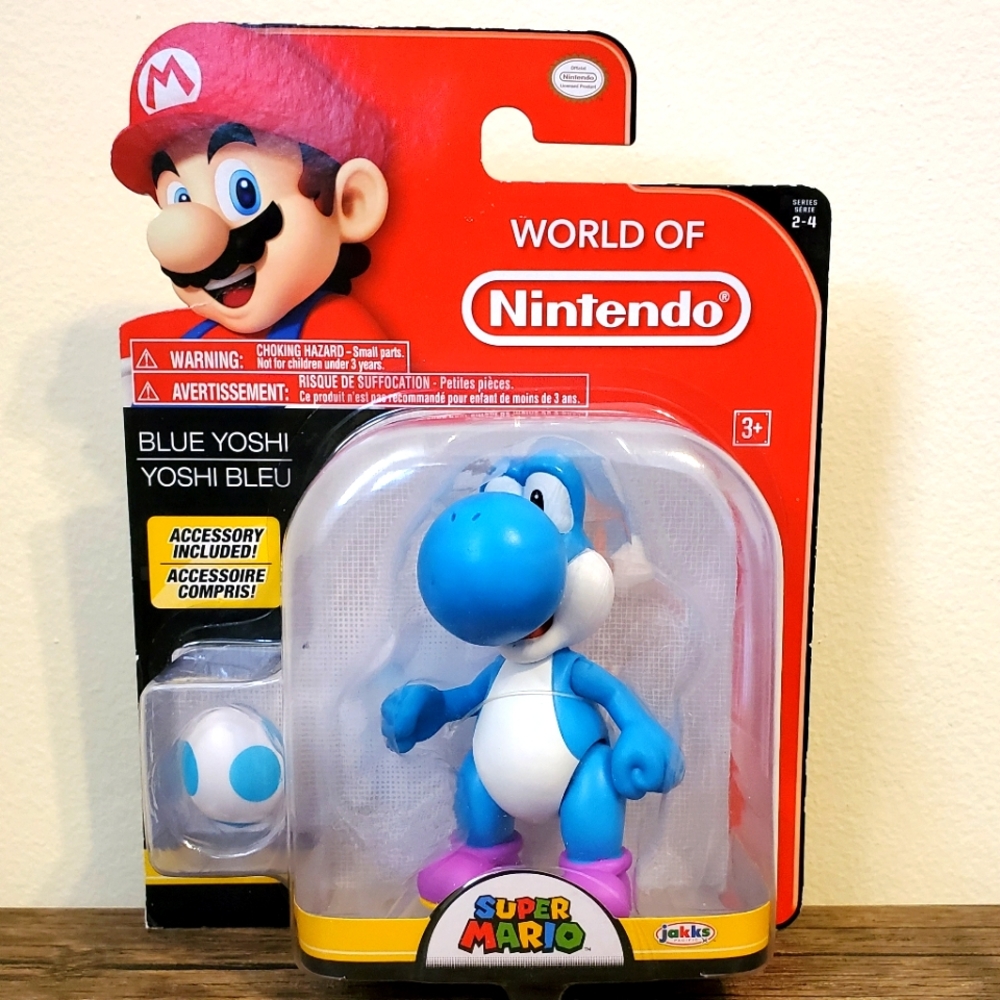 World of Nintendo Blue Yoshi with egg